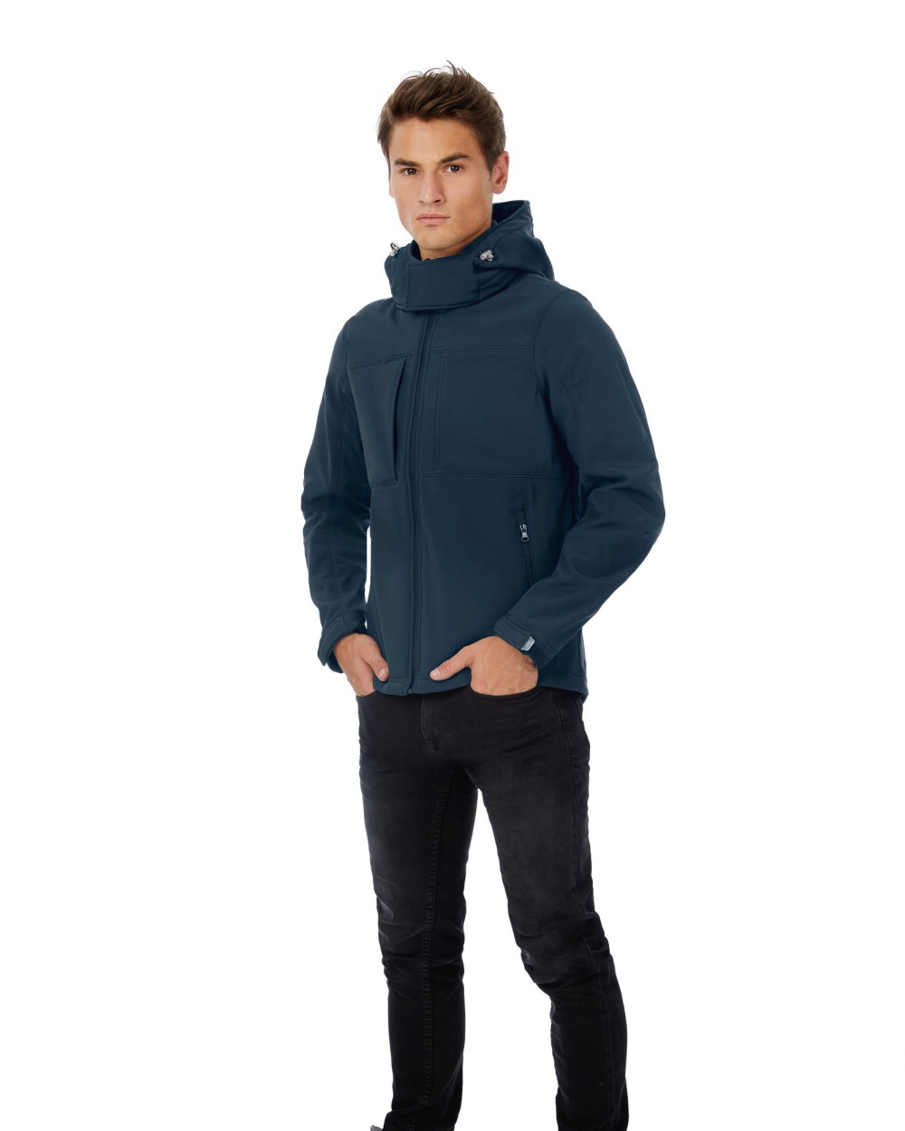 Softshells personnalisable B&C Veste softshell capuche homme