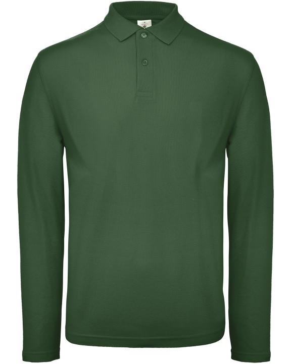 Polo's B&C ID.001 Men's long-sleeve polo shirt voor bedrukking &amp; borduring