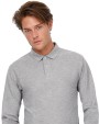 Polo's B&C ID.001 Men's long-sleeve polo shirt voor bedrukking &amp; borduring