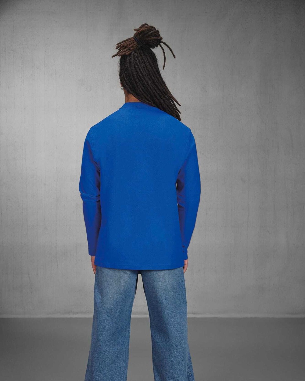 Polo's B&C ID.001 Men's long-sleeve polo shirt voor bedrukking &amp; borduring