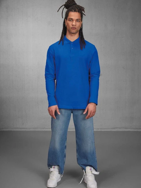 Polos à personnaliser B&C Polo homme ID.001 manches longues 
