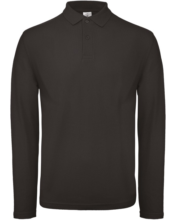 Polo's B&C ID.001 Men's long-sleeve polo shirt voor bedrukking &amp; borduring
