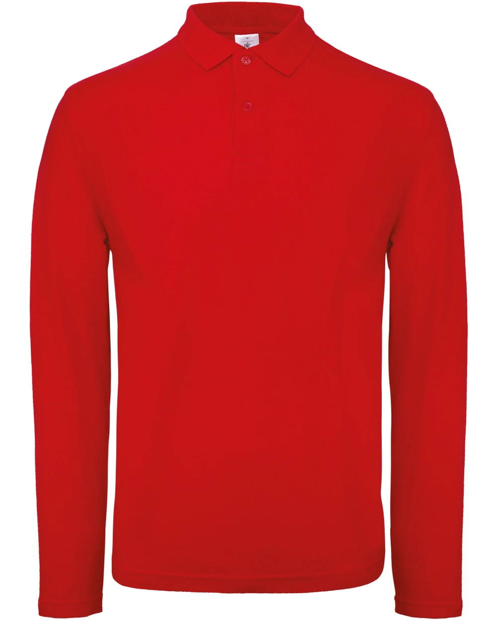 B&C ID.001 Men's long-sleeved polo shirt Poloshirts personalisierbar