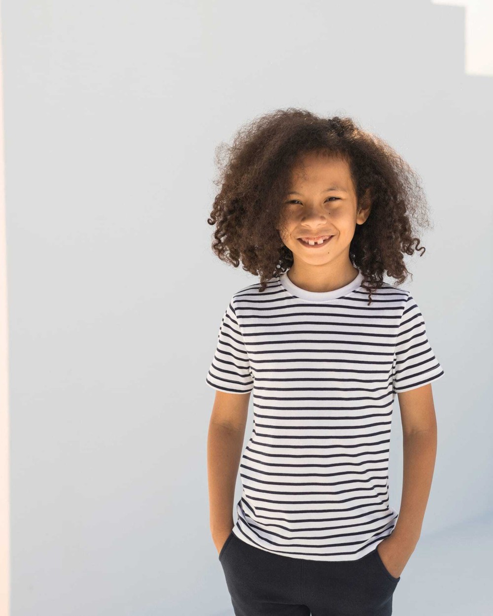 T-shirts SKINNIFIT Kids' Gestreept t-shirt voor bedrukking &amp; borduring