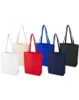 Tote bags 4DO Odisha 180 g/m² OCS biologisch katoenen draagtas met brede bodem 11L voor bedrukking &amp; borduring