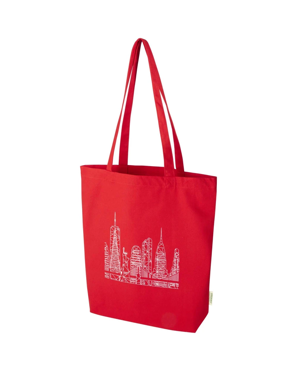 Tote bags 4DO Odisha 180 g/m² OCS biologisch katoenen draagtas met brede bodem 11L voor bedrukking &amp; borduring