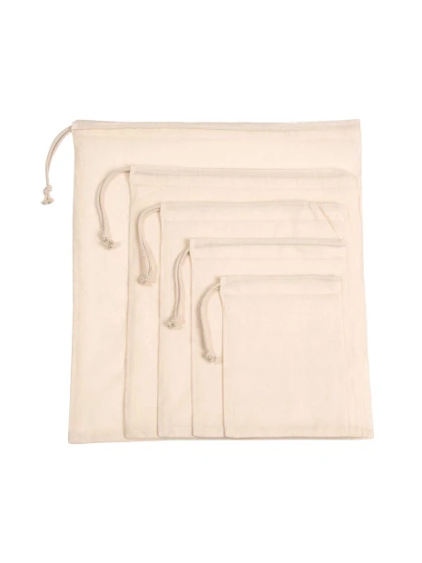 KIMOOD Sac à cordon coulissant en coton biologique  personnalisable