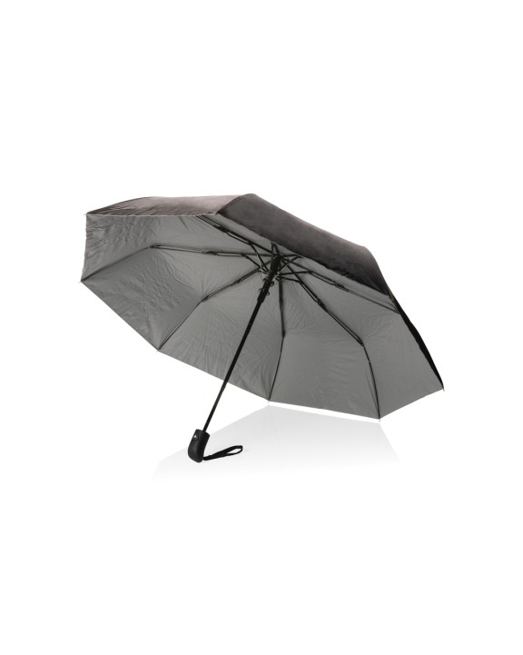 4DO 21" Impact AWARE™ RPET 190T Pongee Bi-Color Mini-Schirm Regenschirme personalisierbar