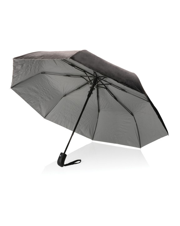 4DO 21" Impact AWARE™ RPET 190T Pongee Bi-Color Mini-Schirm Regenschirme personalisierbar