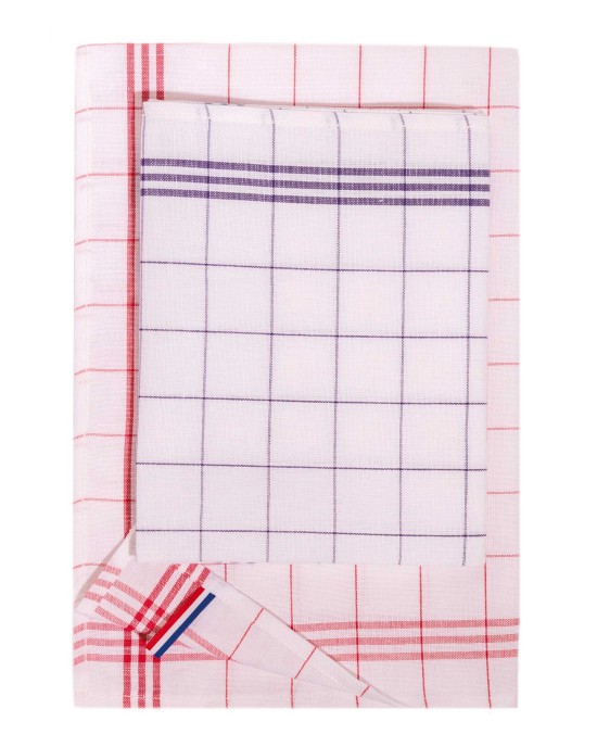 Produits éponges personnalisable Kariban Essuie-verres à carreaux Origine France Garantie