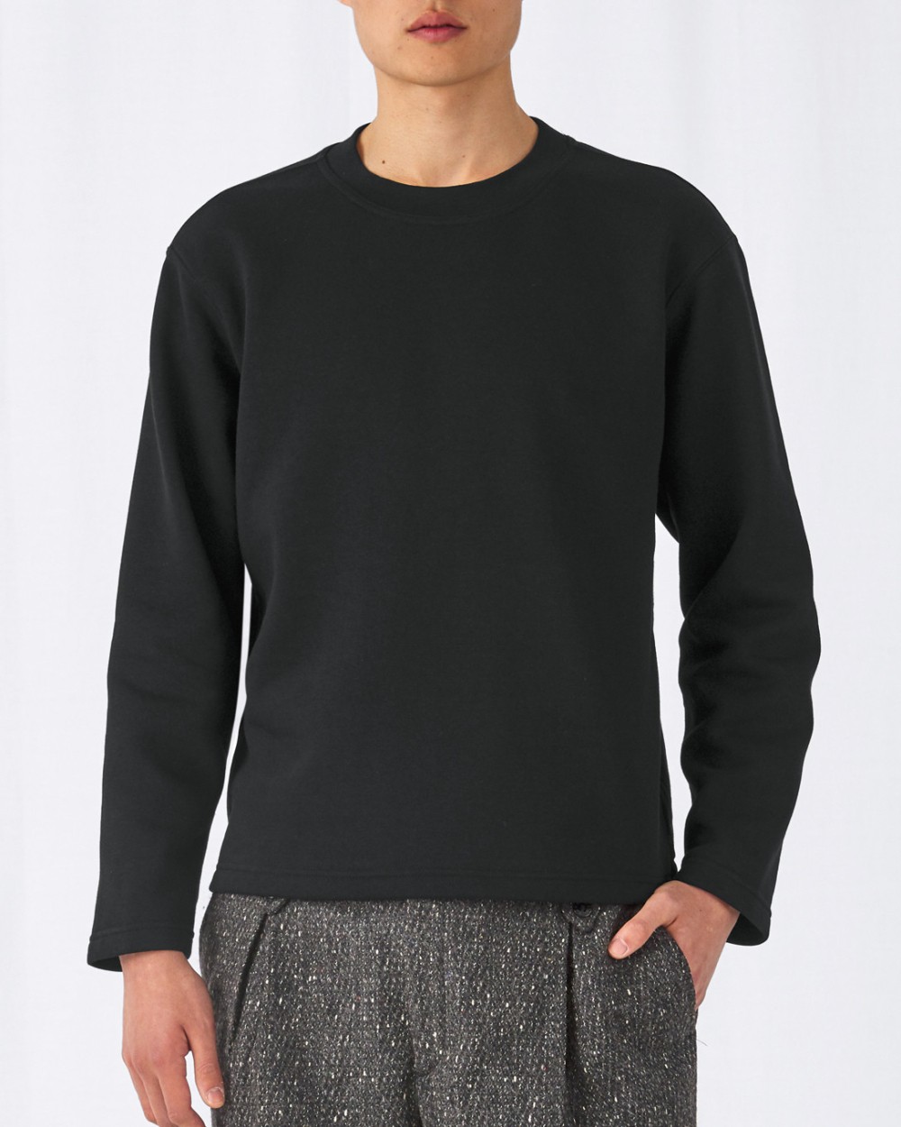 B&C OPEN HEM Sweatshirts personalisierbar