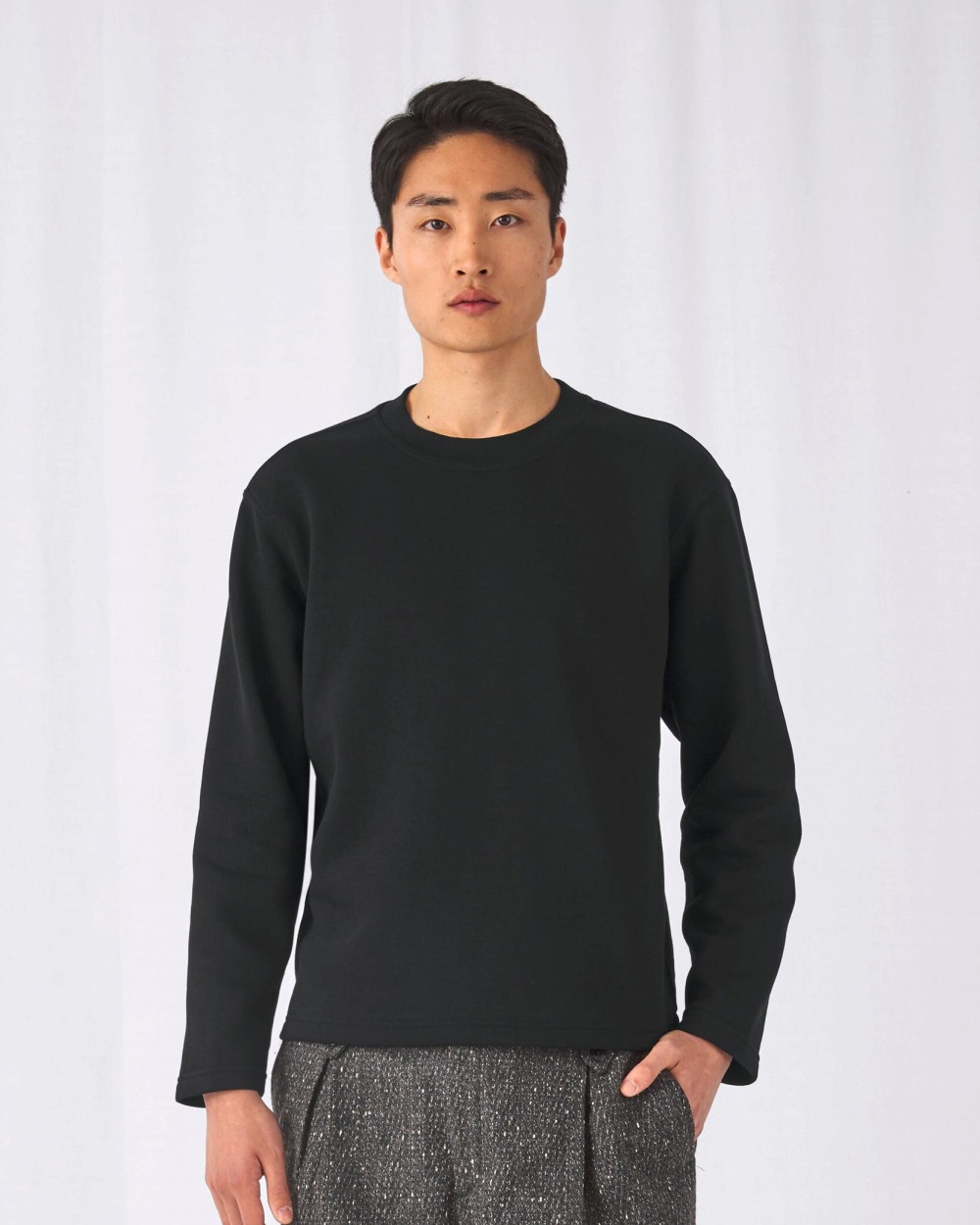 B&C OPEN HEM Sweatshirts personalisierbar