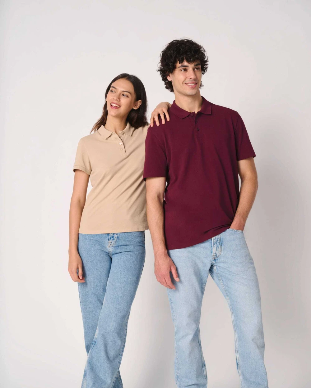 IDEAL BASIC BRAND Herren Piqué-Poloshirt Poloshirts personalisierbar