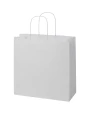 4DO Kraftpapiertasche 120 g/m² mit gedrehten Griffen – 31 × 12 × 31 cm Taschen personalisierbar