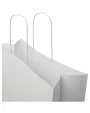 4DO Kraftpapiertasche 120 g/m² mit gedrehten Griffen – 31 × 12 × 31 cm Taschen personalisierbar