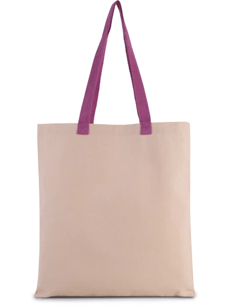 KIMOOD Sac shopping plat en toile avec poignées contrastées /api/colors/cb4156a2-de5a-4f74-b69c-11bcde03ee3f personnalisable
