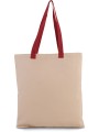 KIMOOD Sac shopping plat en toile avec poignées contrastées /api/colors/5de908ca-601b-472e-a859-ffe4235b636a personnalisable