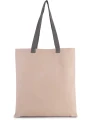 KIMOOD Sac shopping plat en toile avec poignées contrastées /api/colors/e3f3e045-f040-42b2-ab92-ebed9a5b0fd9 personnalisable