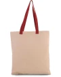 KIMOOD Flache Shoppingtasche aus Tuch mit kontrastfarbenem Griff Tote Bags personalisierbar