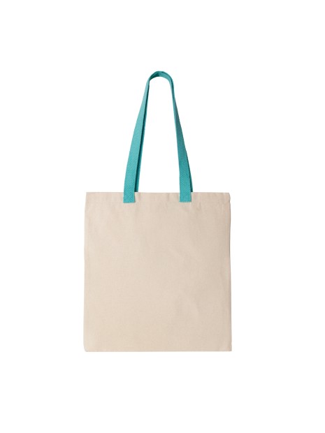 KIMOOD Sac shopping plat en toile avec poignées contrastées /api/colors/7408aa03-f6e6-478e-b7c1-2dee513cee3f personnalisable