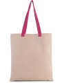 KIMOOD Sac shopping plat en toile avec poignées contrastées /api/colors/d54d18d7-31bc-40ab-919c-7e03a59e5cac personnalisable