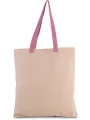 KIMOOD Sac shopping plat en toile avec poignées contrastées /api/colors/2d5863e1-ca60-412f-8d37-a2bd8a9a996d personnalisable