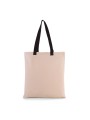 KIMOOD Sac shopping plat en toile avec poignées contrastées /api/colors/63e06a2f-1a57-4e61-b4dd-0c6e0b64741e personnalisable