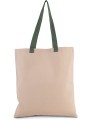 KIMOOD Sac shopping plat en toile avec poignées contrastées /api/colors/b044498e-c106-4ec3-b68c-07d0baa844ec personnalisable