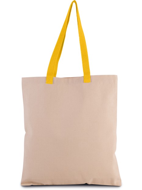 KIMOOD Sac shopping plat en toile avec poignées contrastées /api/colors/84f491e5-f6e3-4743-8b58-040fda6ce4a7 personnalisable