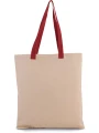 KIMOOD Sac shopping plat en toile avec poignées contrastées /api/colors/5de908ca-601b-472e-a859-ffe4235b636a personnalisable