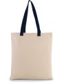 KIMOOD Sac shopping plat en toile avec poignées contrastées /api/colors/64659c94-82a9-4642-87a9-943b29b87258 personnalisable