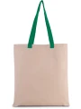 KIMOOD Sac shopping plat en toile avec poignées contrastées /api/colors/396612c3-d10a-4318-b4ae-f9de5d3ef35a personnalisable