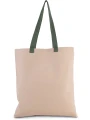 KIMOOD Sac shopping plat en toile avec poignées contrastées /api/colors/b044498e-c106-4ec3-b68c-07d0baa844ec personnalisable