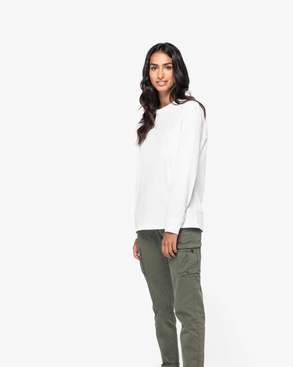 Pantalons personnalisable NATIVE SPIRIT Pantalon cargo écoresponsable délavé femme