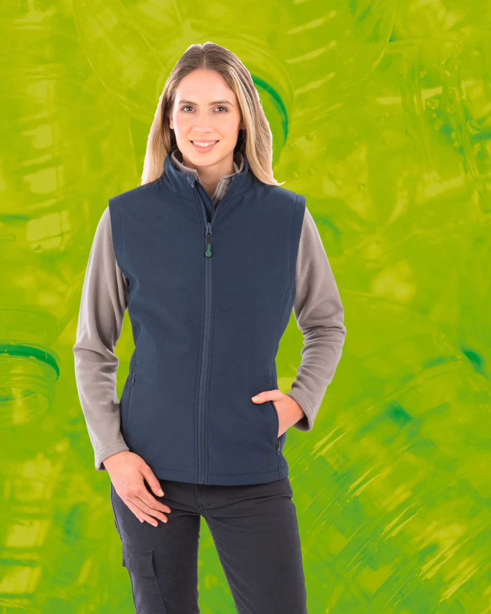 Softshells RESULT Gerecycleerde dames softshell-bodywarmer voor bedrukking &amp; borduring