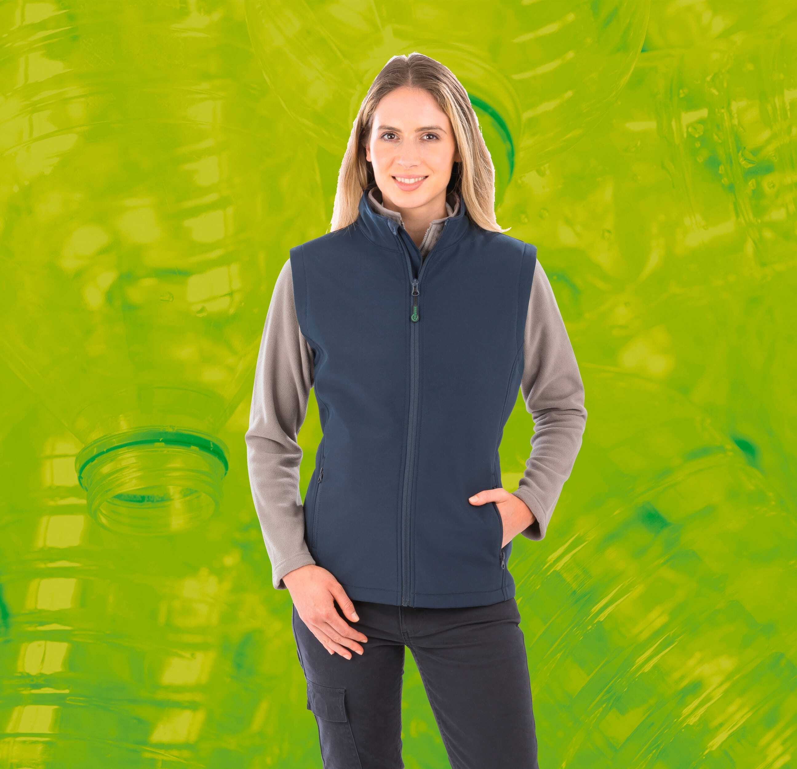 Softshells personnalisable RESULT Bodywarmer softshell femme recyclé