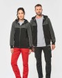 WK. DESIGNED TO WORK Umweltfreundliche, zweifarbige Molton-Kapuzenjacke mit Reißverschluss, Unisex Jacken personalisierbar