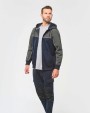 WK. DESIGNED TO WORK Umweltfreundliche, zweifarbige Molton-Kapuzenjacke mit Reißverschluss, Unisex Jacken personalisierbar