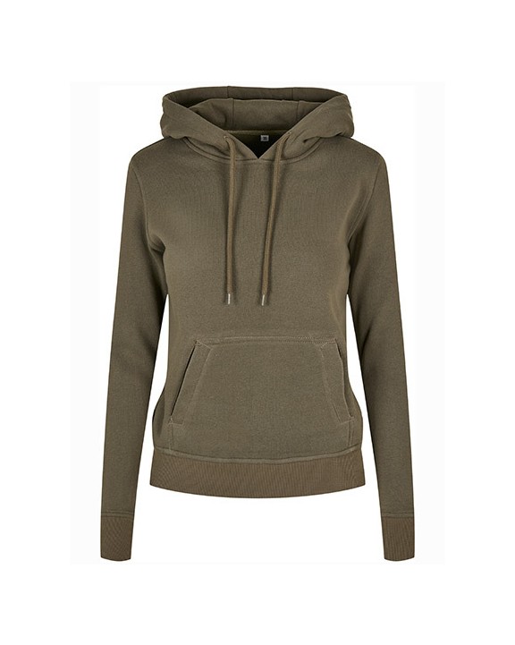 BUILD YOUR BRAND Ladies´ Organic Hoody Sweatshirts personalisierbar