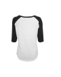 T-Shirts personnalisable BUILD YOUR BRAND Ladies 3/4 Contrast Raglan Tee