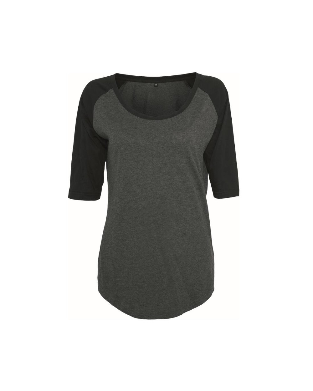 T-Shirts personnalisable BUILD YOUR BRAND Ladies 3/4 Contrast Raglan Tee