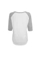 T-Shirts personnalisable BUILD YOUR BRAND Ladies 3/4 Contrast Raglan Tee