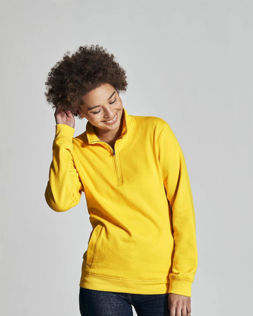 Sweat-shirts personnalisable COTTOVER SWEATSHIRT COL ZIPPÉ UNISEX - CERTIFIÉ GOTS