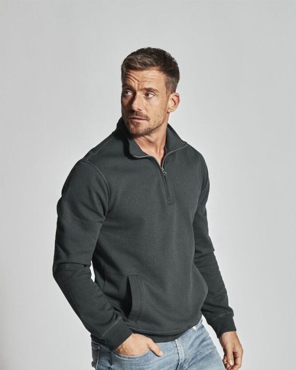 Sweat-shirts personnalisable COTTOVER SWEATSHIRT COL ZIPPÉ UNISEX - CERTIFIÉ GOTS
