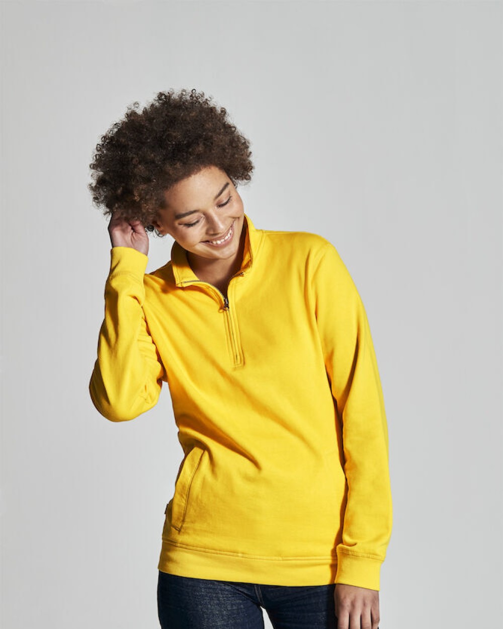 Sweat-shirts personnalisable COTTOVER SWEATSHIRT COL ZIPPÉ UNISEX - CERTIFIÉ GOTS