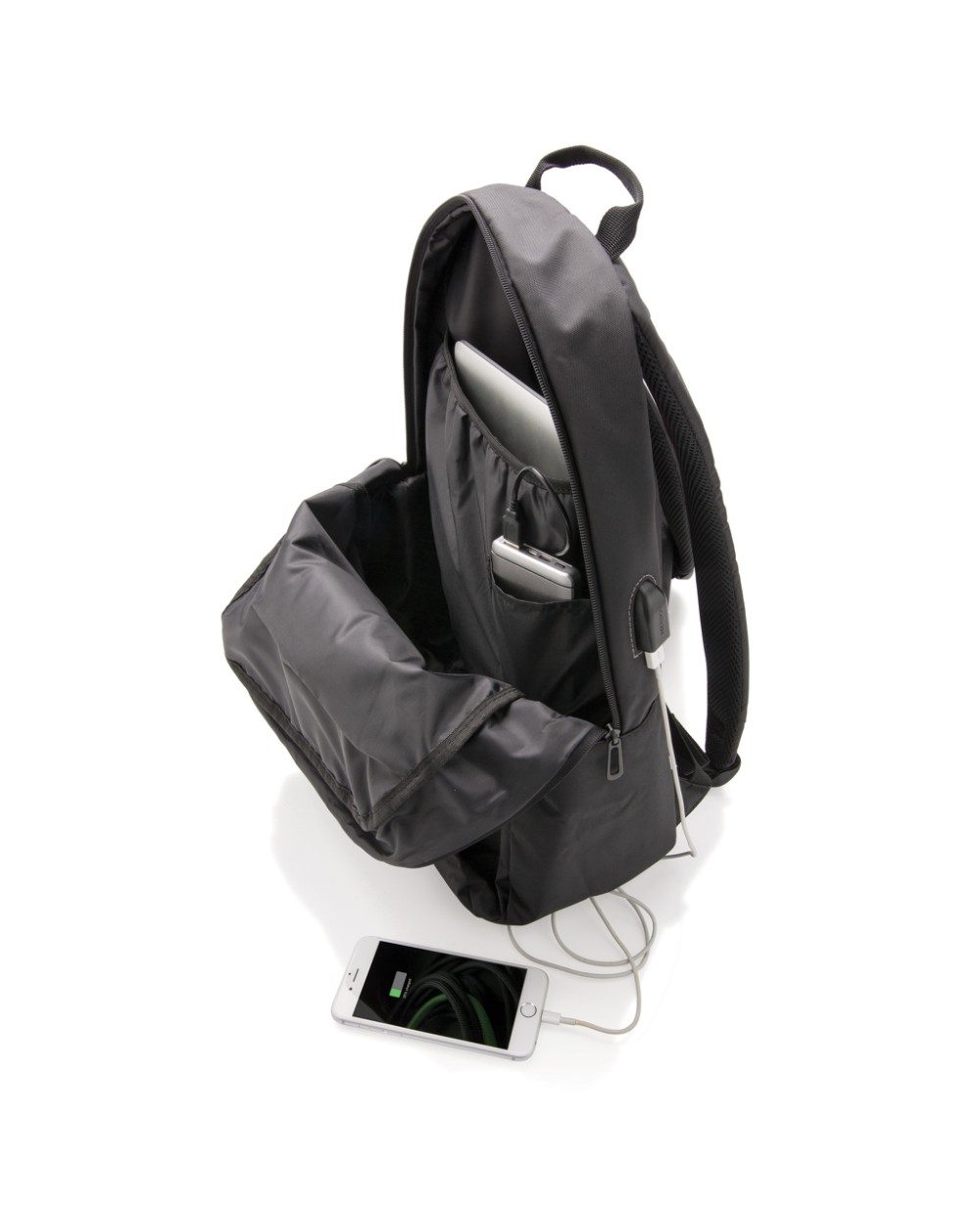 Tassen & Zakken 4DO Power USB laptop rugtas PVC Vrij voor bedrukking &amp; borduring