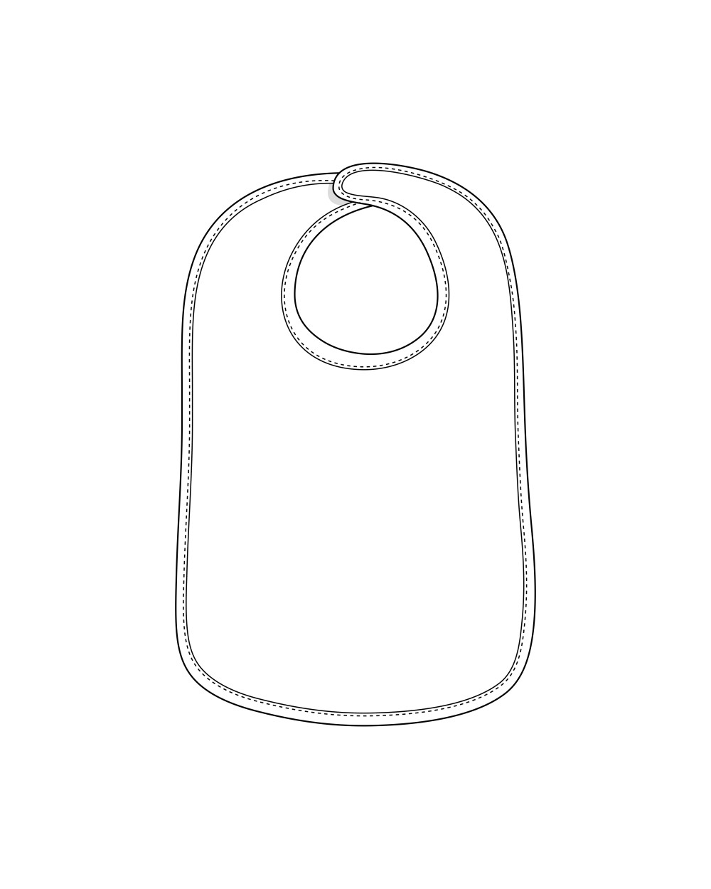 Articles bébés personnalisable LINK SUBLIME Bib Interlock Double Layer