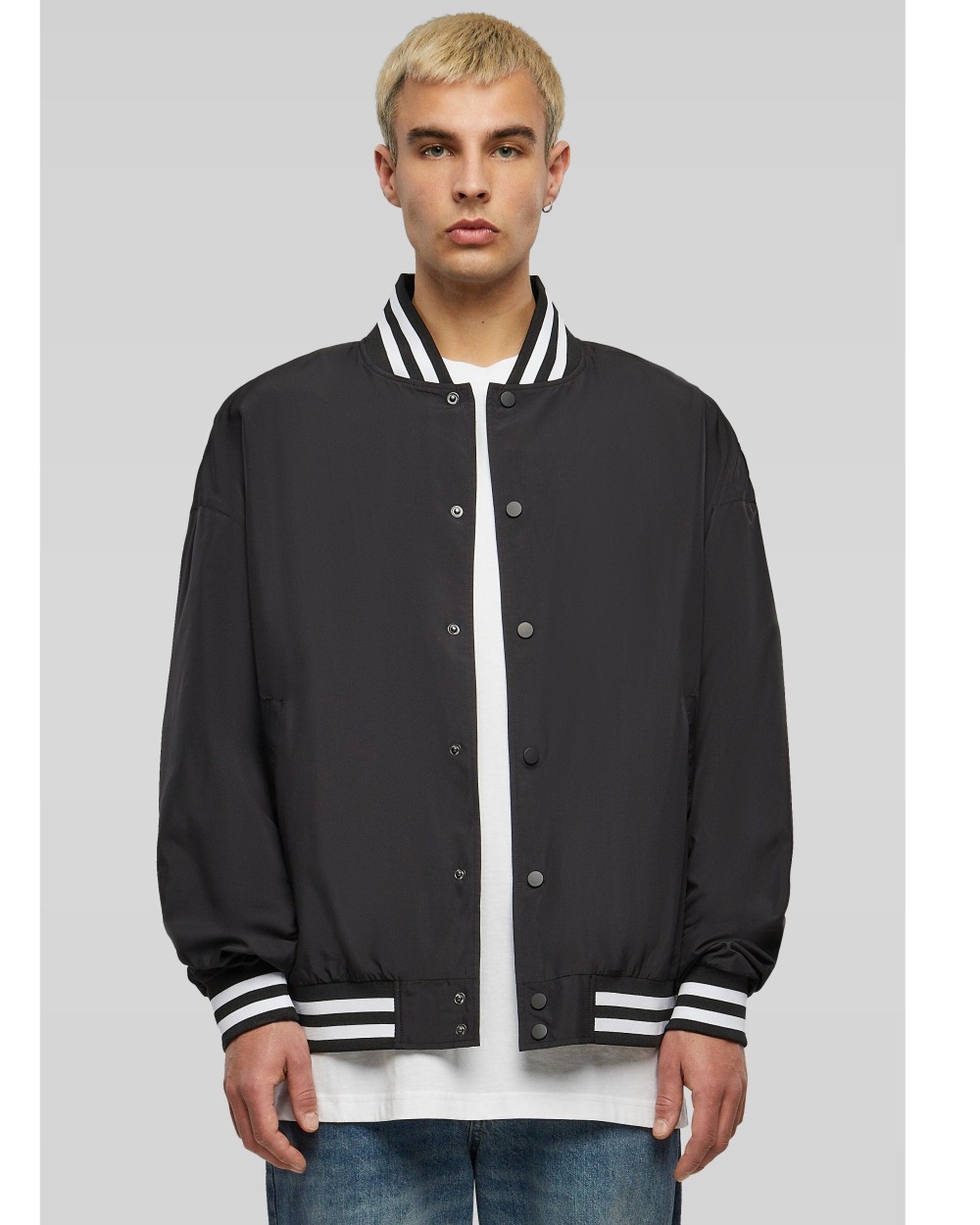 BUILD YOUR BRAND LIGHT COLLEGE JACKET Jacken personalisierbar