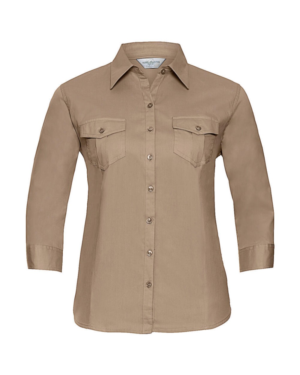 Chemises personnalisable RUSSELL Ladies' Roll Sleeve Shirt 3/4 Sleeve