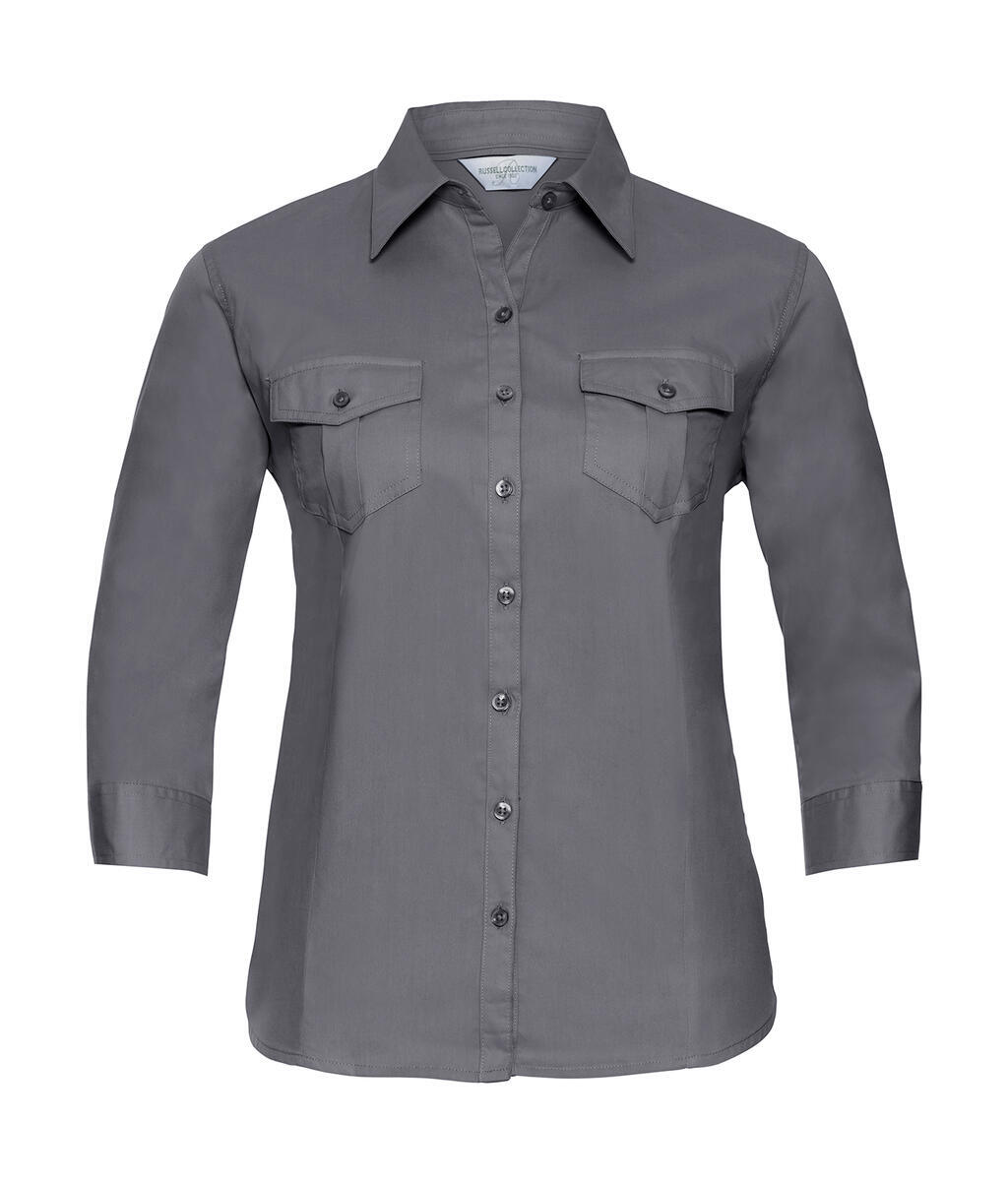 Hemden RUSSELL Ladies' Roll 3/4 Sleeve Shirt voor bedrukking &amp; borduring